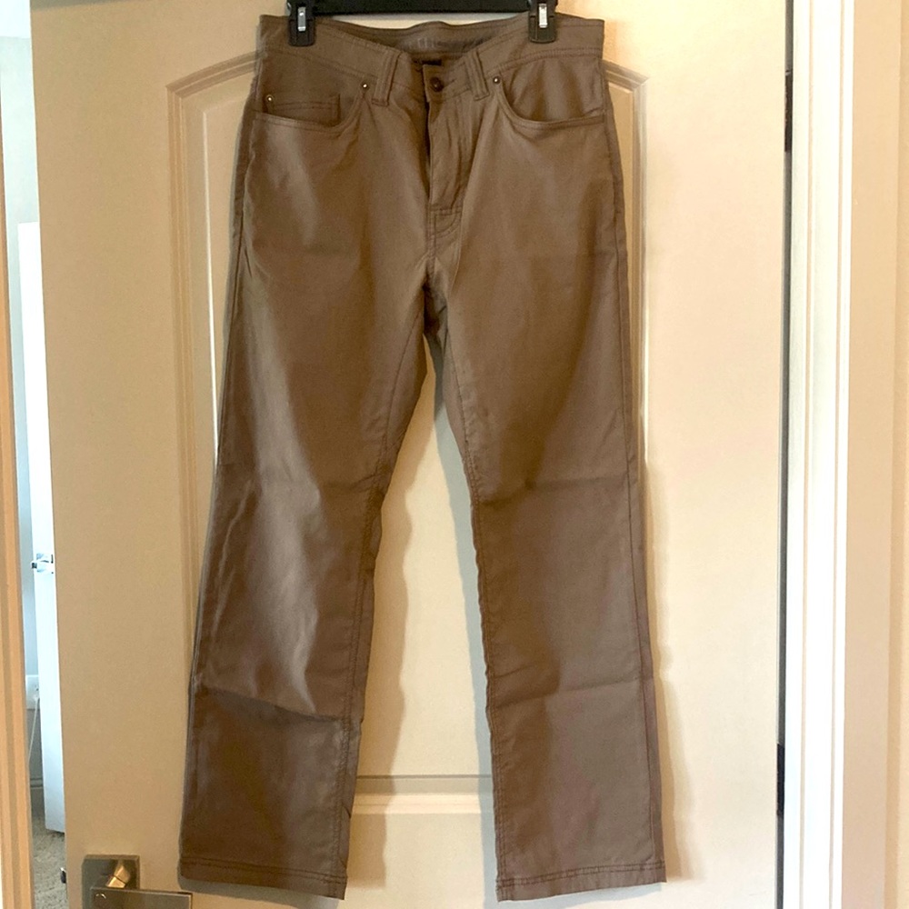 Men’s Prana Brion Pants - Slim Fit, Mud Color - size 32Wx30L